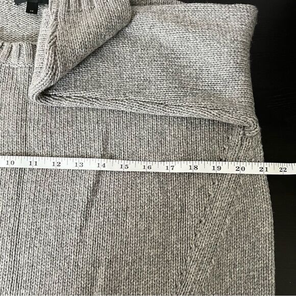 J Crew Sweater Womens Size XS Gray Knit Oversized Crew Neck Stretch Wool Blend - Picture 14 of 15